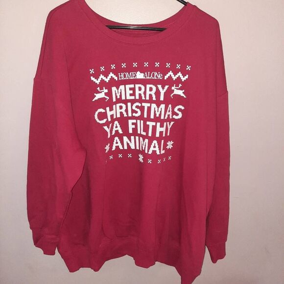 Torrid Home Alone Merry Christmas Ya Filthy Animal Sweater Size 3X - Picture 1 of 3